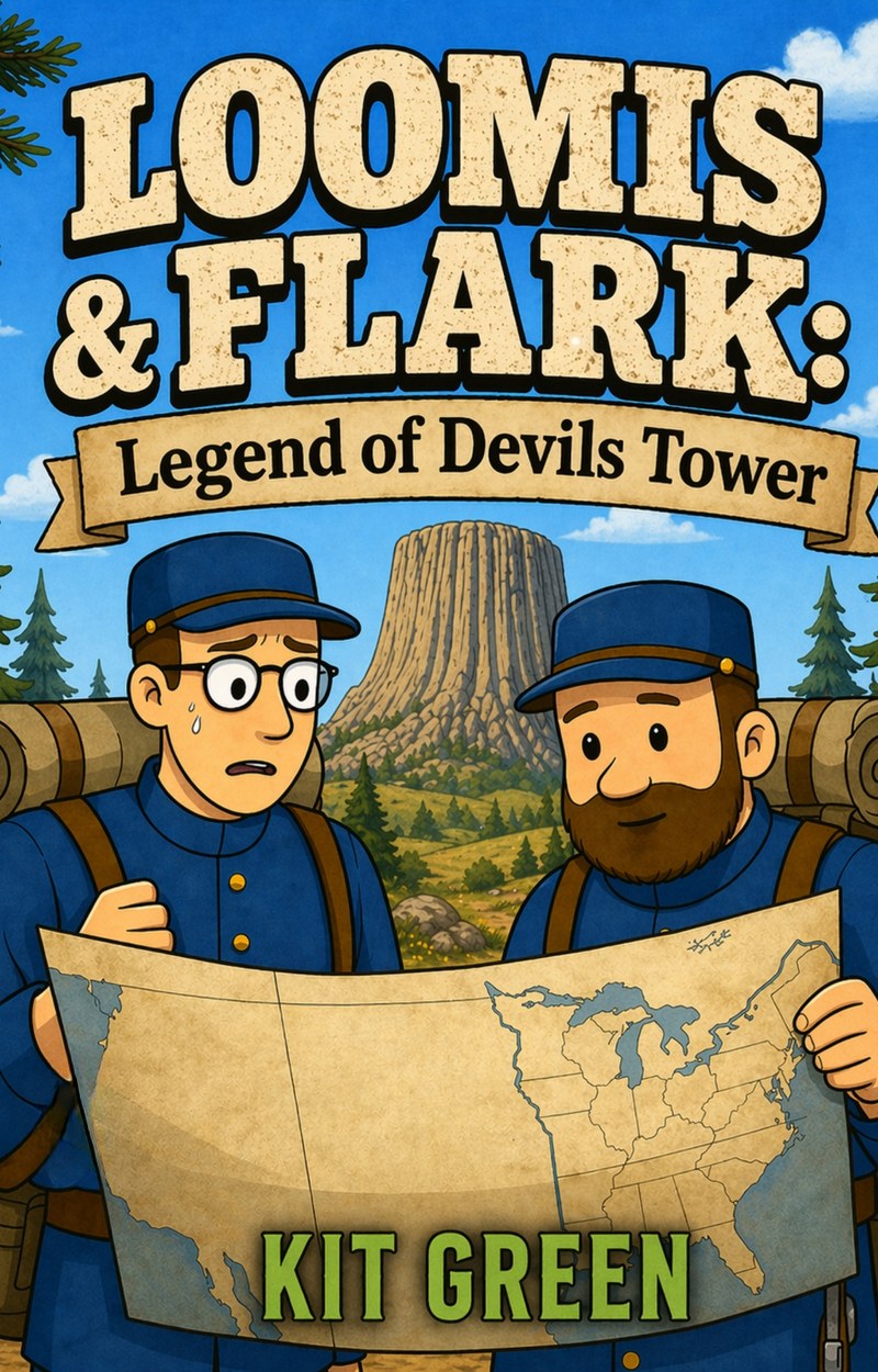 Loomis & Flark: Legend of Devils Tower by Kit Green, book cover